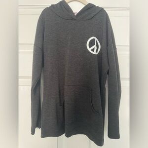 ✨2/$18✨- Gray Hoodie with Peace Sign